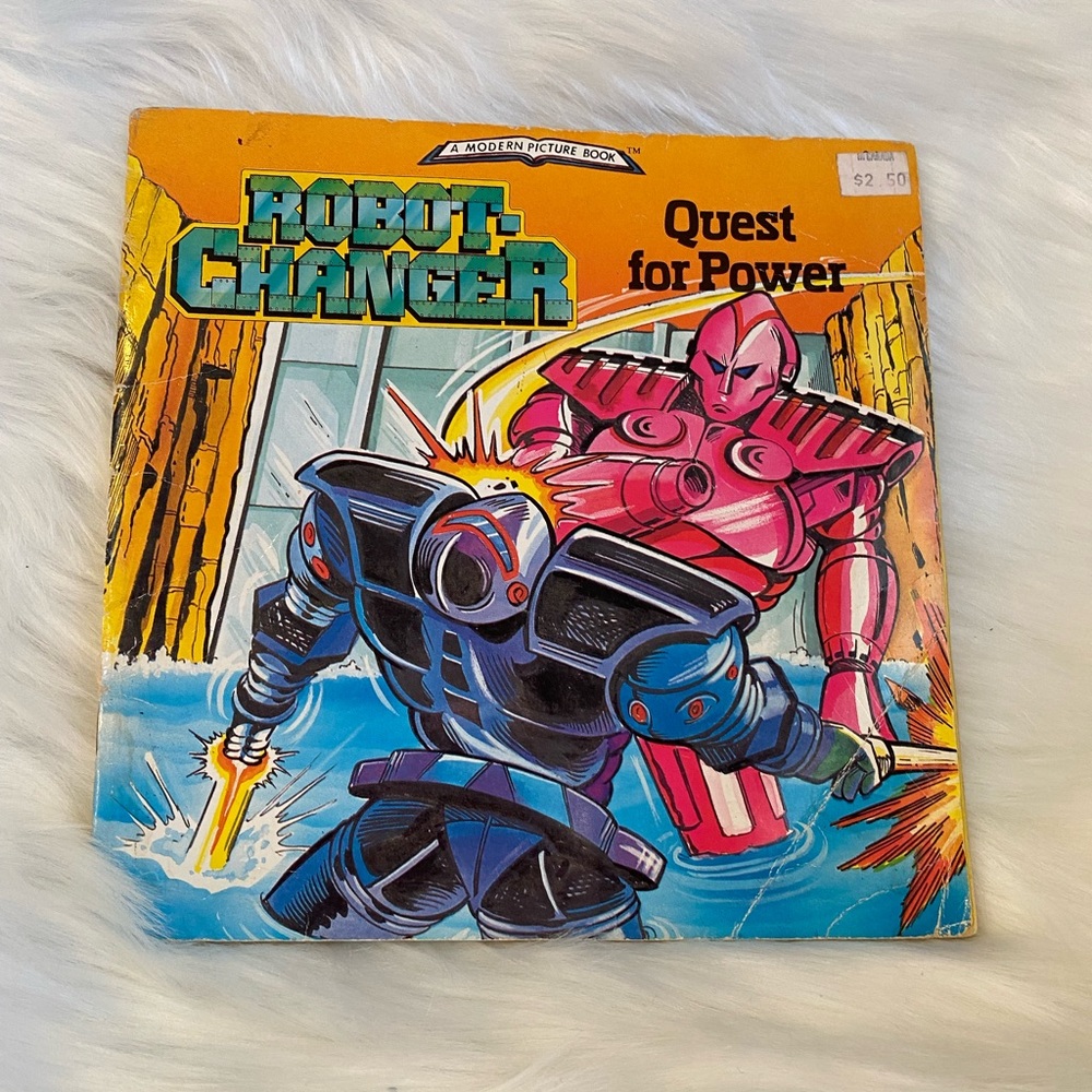 Vintage robot charger book Quest for power